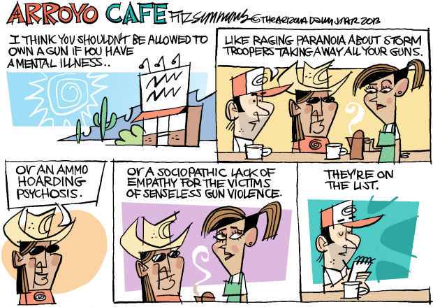 Daily Fitz Cartoon: Arroyo Cafe